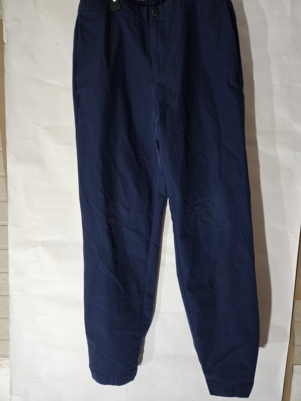 Banana Republic Men's Navy Elastic-Waist Joggers